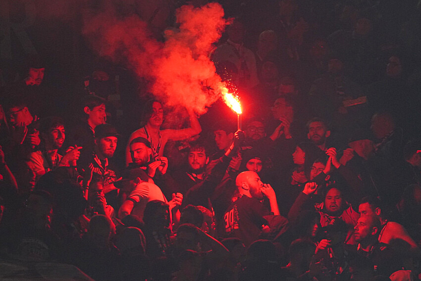 Ferveur des supporters du PSG au Parc des Princes.
