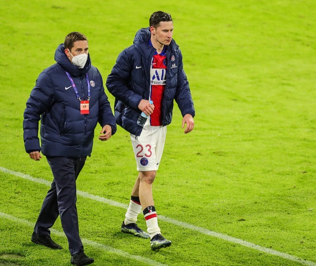 Julian Draxler avec le Paris Saint-Germain.