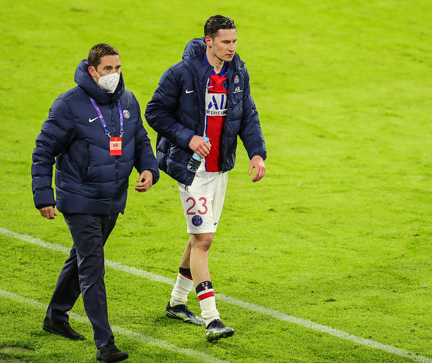 Julian Draxler avec le Paris Saint-Germain.