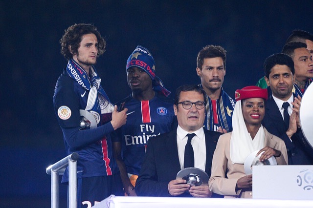 Nasser Al-Khelaïfi, président du Paris Saint-Germain, au Parc des Princes.