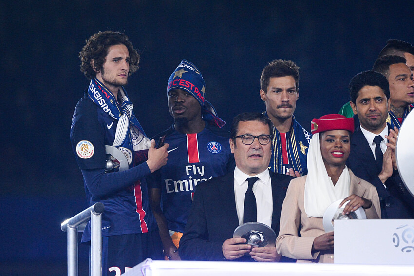 Nasser Al-Khelaïfi, président du Paris Saint-Germain, au Parc des Princes.