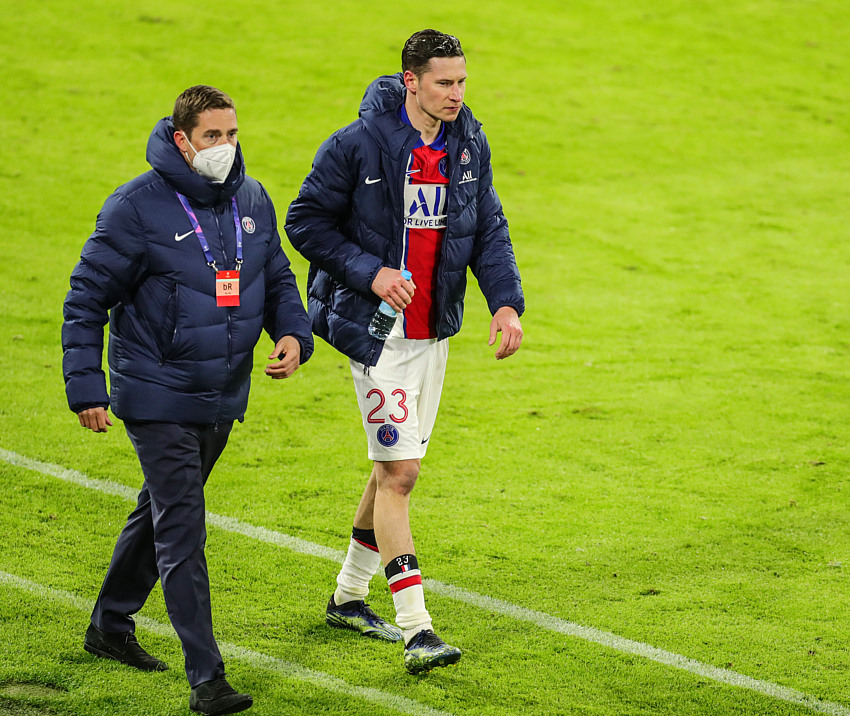 Julian Draxler avec le Paris Saint-Germain.